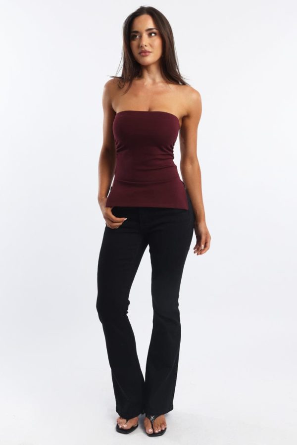 Red Bandeau Top - Image 2