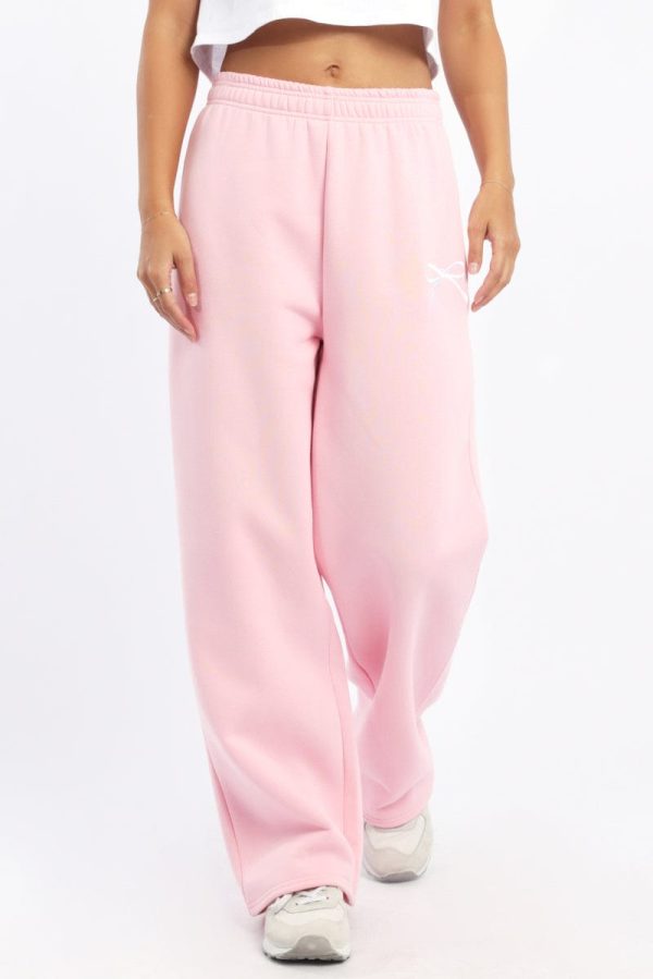 Pink Track Pants Wide Leg - Image 2