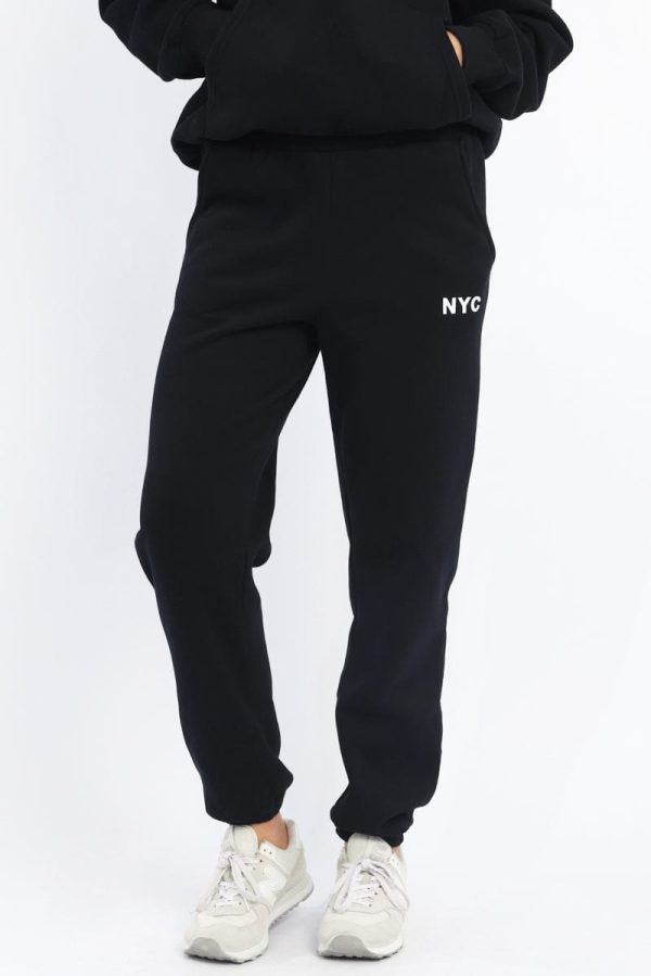 Black Track Pants Jogger - Image 2