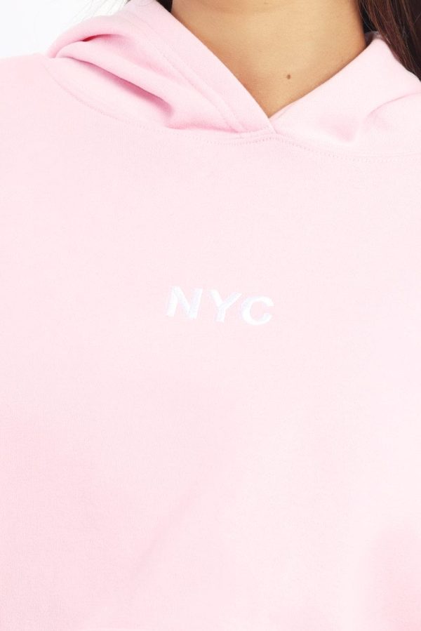 Pink Hoodie Sweater Long Sleeve - Image 6